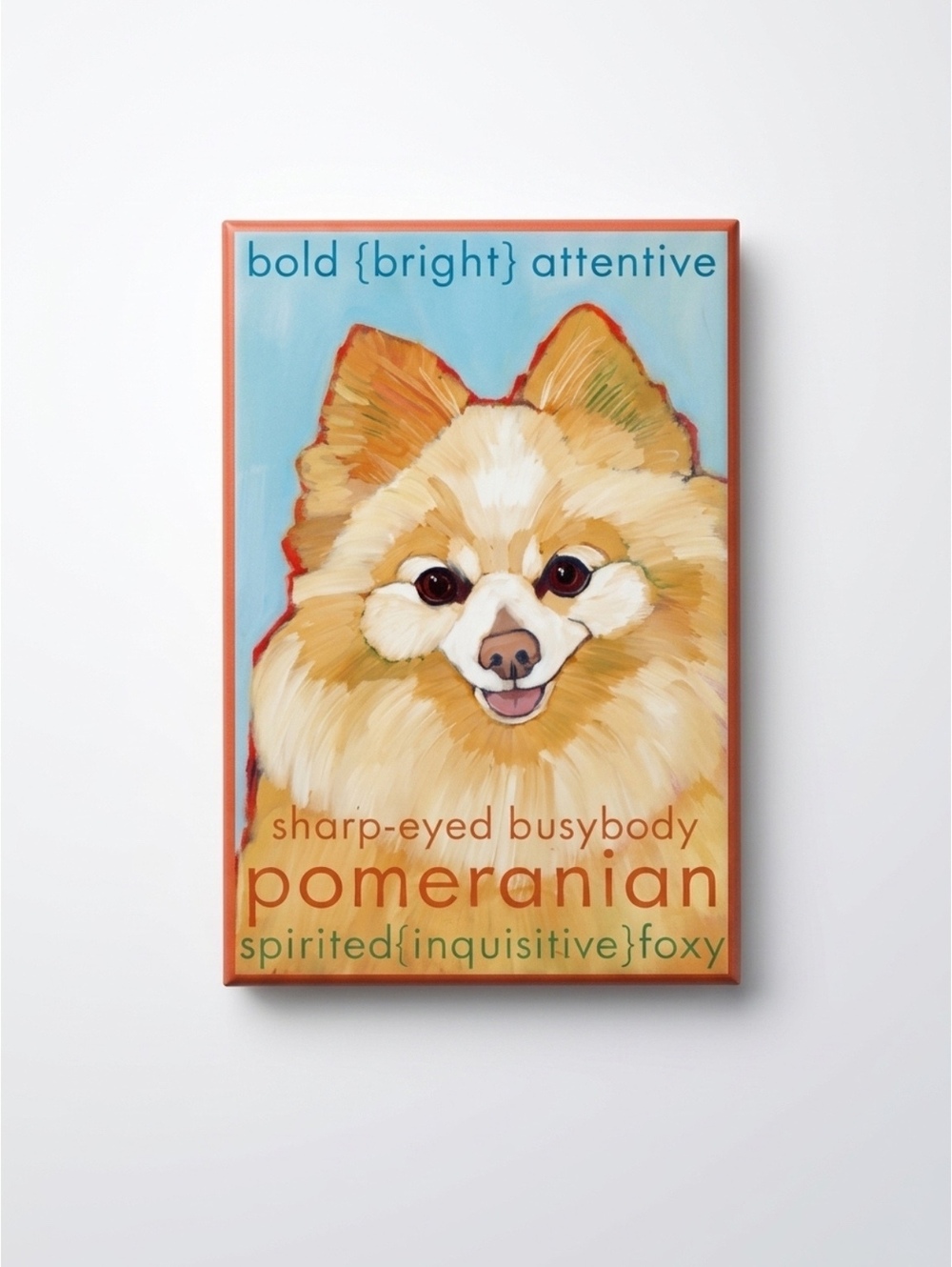 Pomeranian Dog Magnet by Ursula Dodge Design